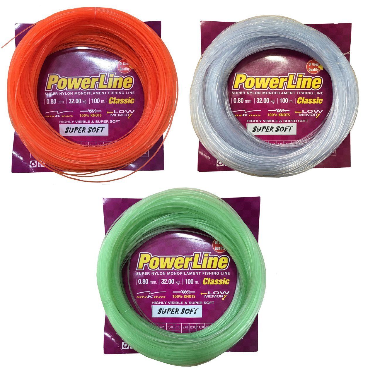 Powerline Classıc 100 m. Poşet Soft  Misina 0,70 mm Turuncu