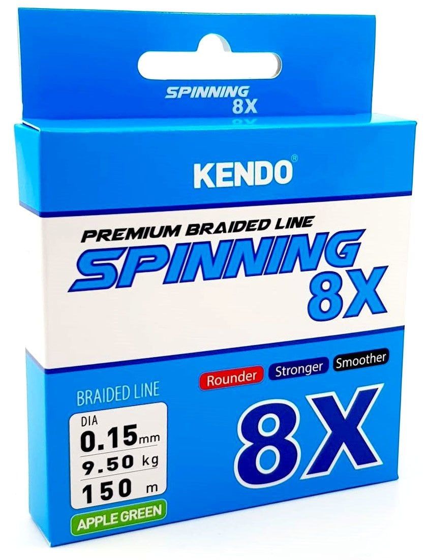 Kendo Spınnıng 8X Fıghtıng 150 mt Örgü ip (Apple Green) 0,17mm