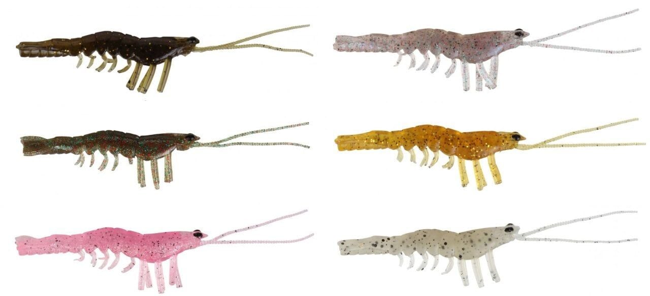 Savage gear LB Manic Shrimp 10 cm 4 Adet Sahte Balık Golden