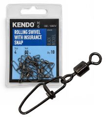 Kendo Rolling Swivel With Insurance Snap 2 10pcs