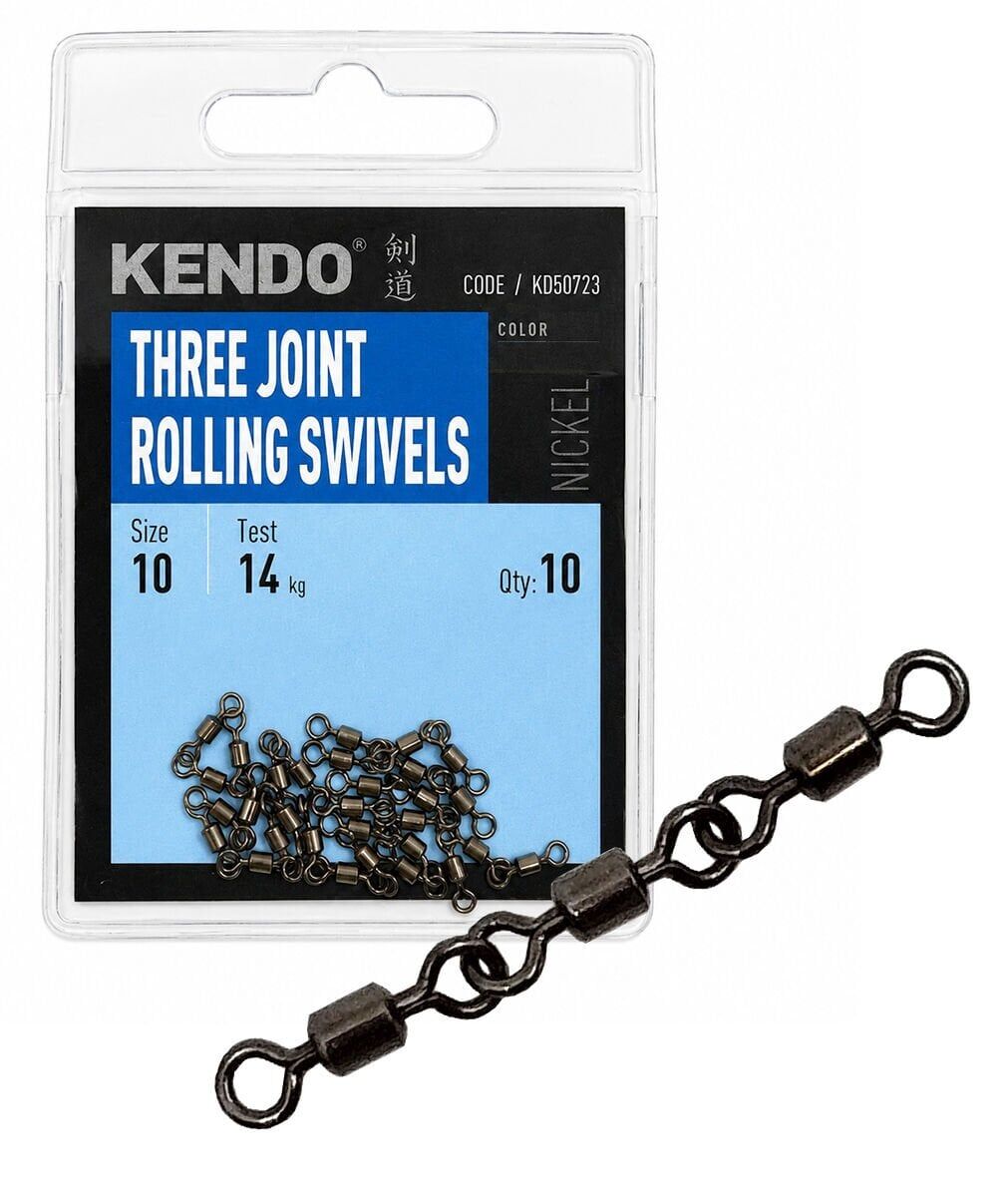 Kendo Three Joint Rolling Swivels 10 Adet 14