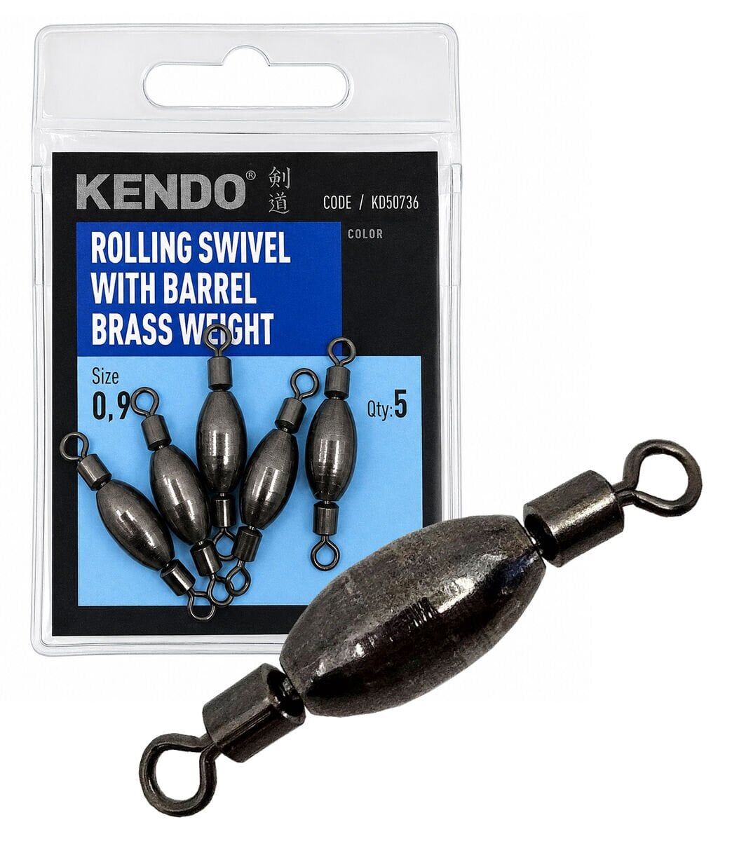 Kendo Rolling Swivel With Barrel Brass Weight 5 Adet ( Ağırlıklı Fırdöndü) 0,6
