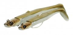 Savage Gear Sandeel V2 Weedless 11.5 cm 22 gr 2+1 White Pearl Silver