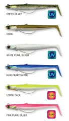 Savage Gear Sandeel V2 Weedless 11.5 cm 22 gr 2+1 White Pearl Silver