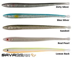 Savage gear LB Sandeel Slug 14 cm 6 Adet Suni Yem Real Pearl