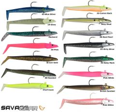 Savage gear Sandeel 12.5 cm 23 gr 2+1 Adet Suni Yem Brown Gold