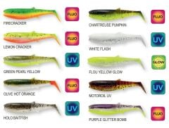 Savage Gear Cannibal Shad 10cm 9gr Olive Hot Orange