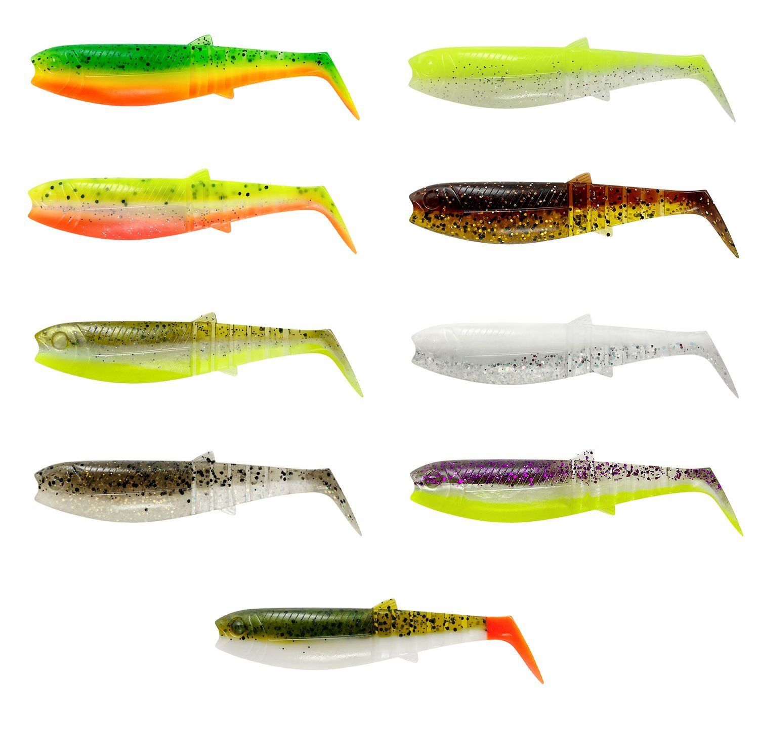Savage Gear Cannibal Shad 10cm 9gr Olive Hot Orange