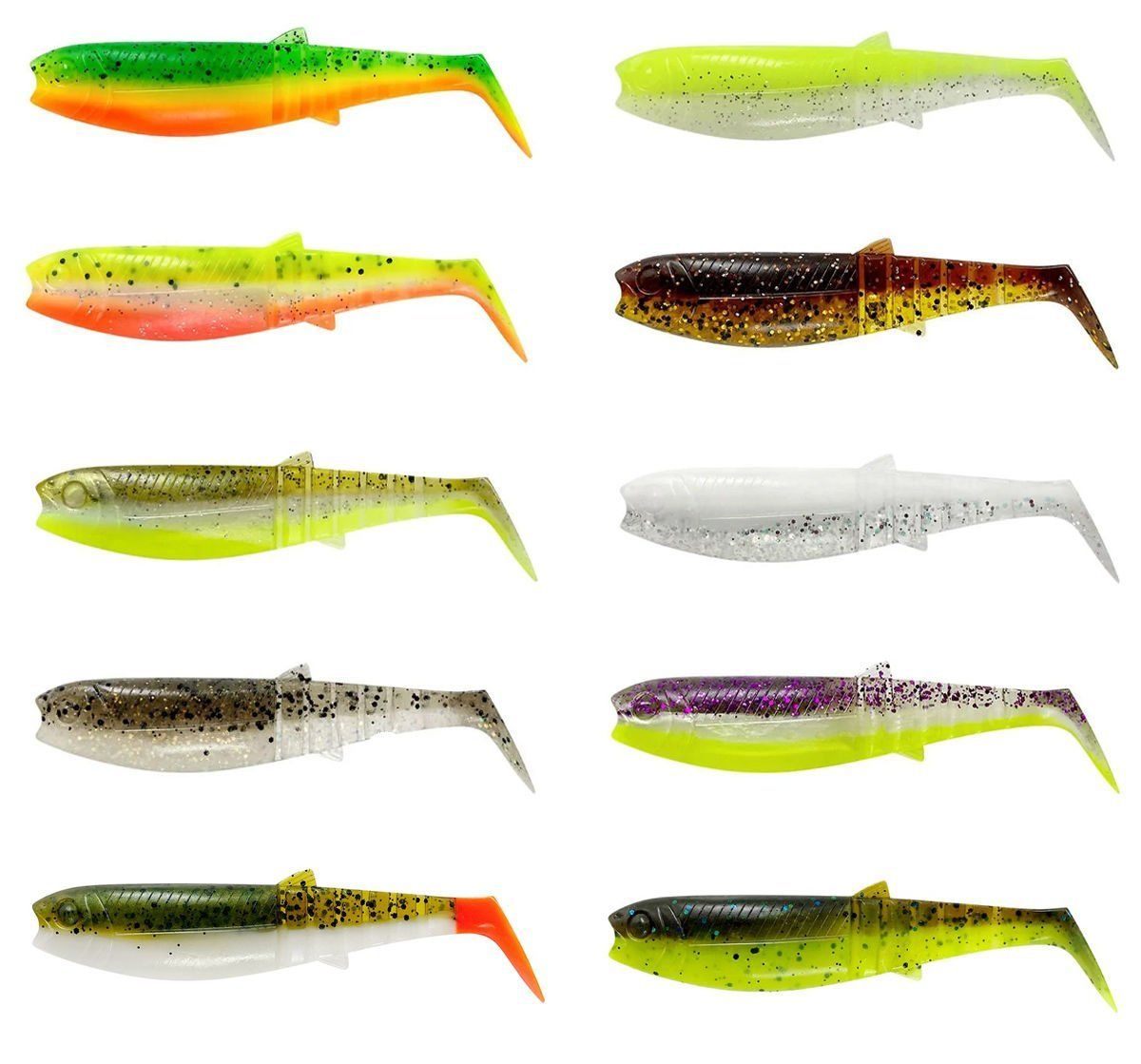 Savage Gear Cannibal Shad 8cm 5gr Chartreuse Pumpkin