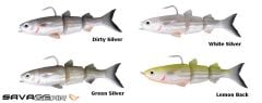 Savage gear 3D TPE Mullet 130 29 gr SS Suni Yem Green Silver