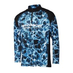 Savage Gear Marine UV Long Sleeve Tee Sea Blue Uzun Kollu Tişört XL