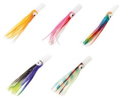 Lineaeffe Octopus Plastic Tube Head 7.5 cm 3 Adet Suni Yem Black Violet Green