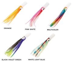 Lineaeffe Octopus Plastic Tube Head 7.5 cm 3 Adet Suni Yem Orange