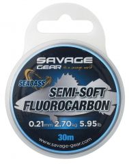 Savage Gear Semi-Soft Fluorocarbon Seabass 30 M Clear 0.39 MM 8.04 KG 17.72 LB