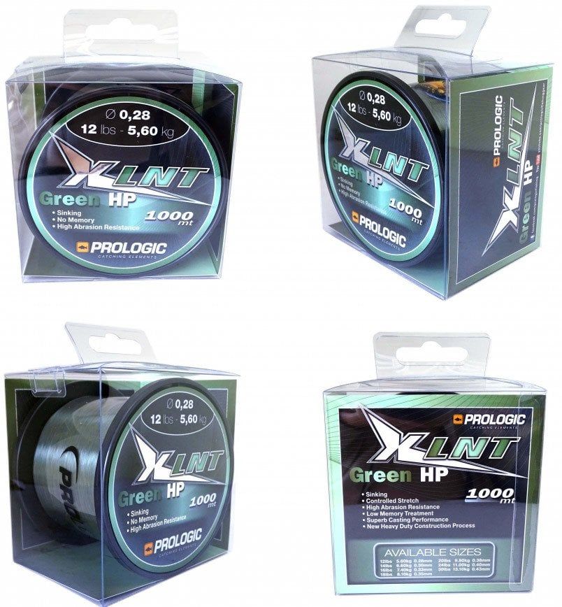 Prologic XLNT HP 1000M Green Misine 0.40 mm 11.0 kg 24 lbs
