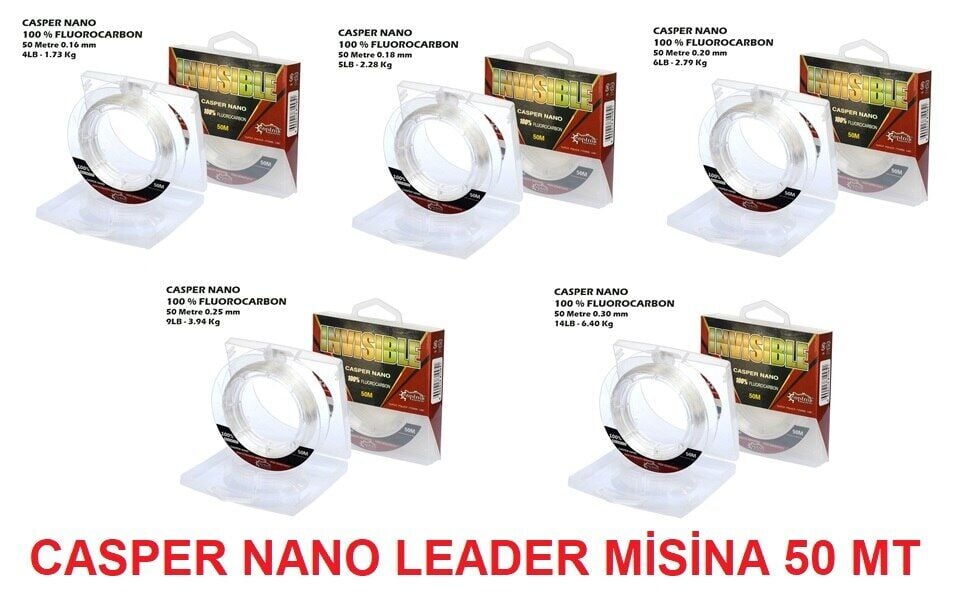 Casper Nano %100 Fluorocarbon 50 Mt Leader Misina