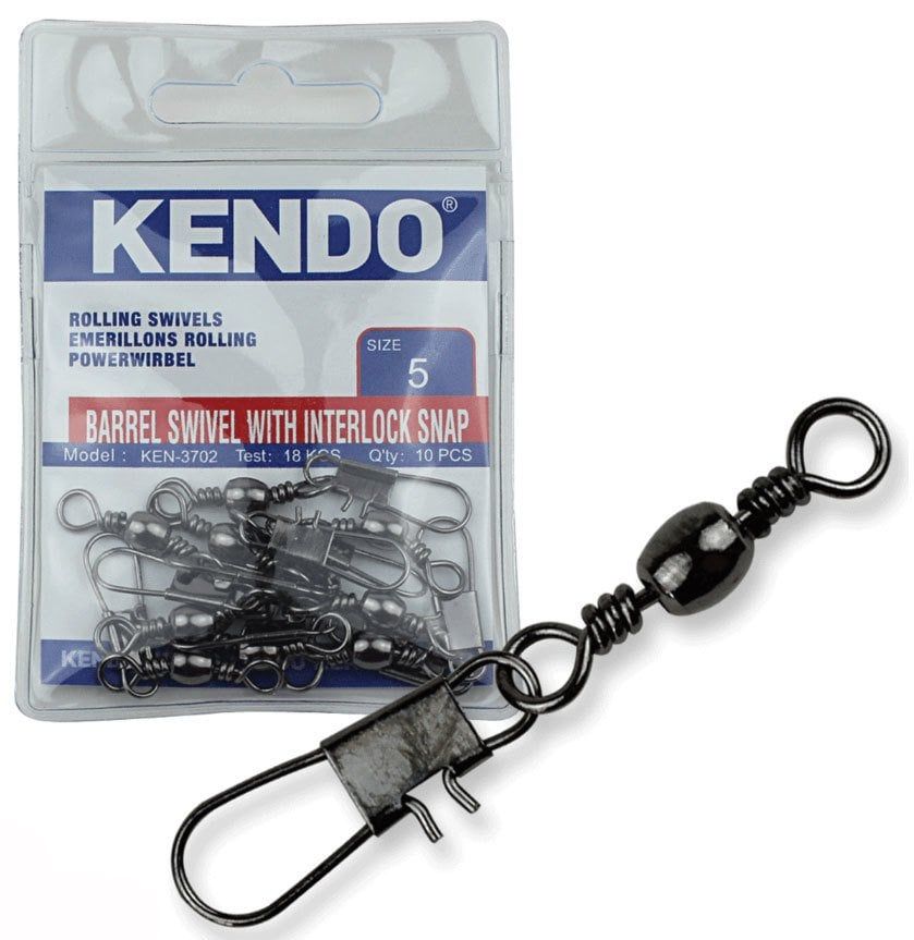 Kendo Rolling Swivel Safety Snap Snap 10 Adet (Kilitli Klips) 5