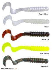 Savage gear LB Pro Grub 8.5 cm 3 gr 8 Adet Suni Yem Pearl Silver