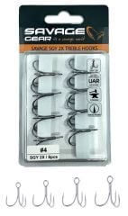 Savage Gear SGY 2X Trebles 8 Adet İğne #5