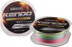 Kendo Dynema 8 Örgü 0,12mm 250Mt (Multıcolour) 0,28 mm