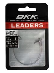 BKK 7X7 Wire Leader Allround Duolock Snap 25 cm 18 kg