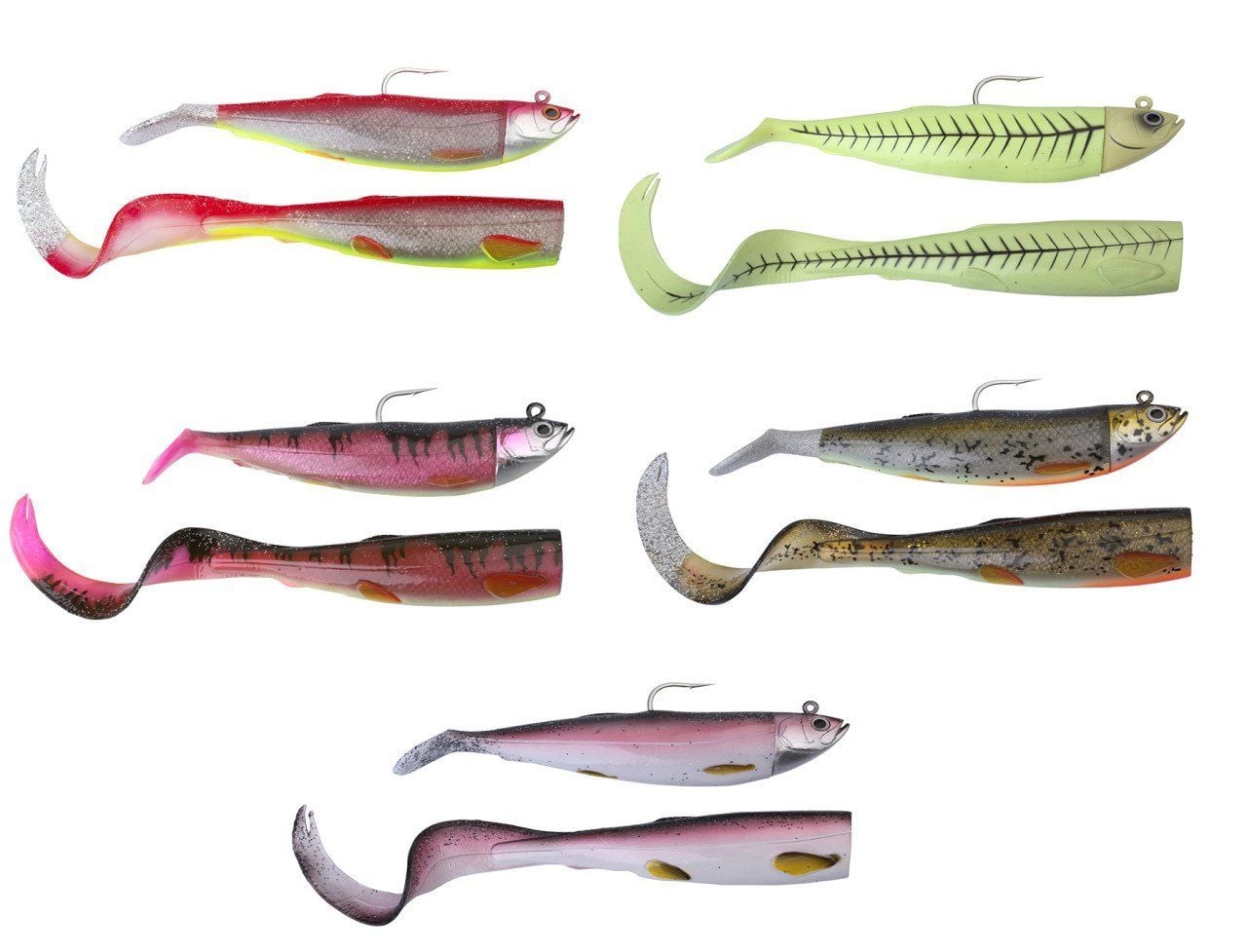 Savage gear Cutbait Herring Kit 20cm 270g Suni Yem Deciving 3D Burbot (Glow)