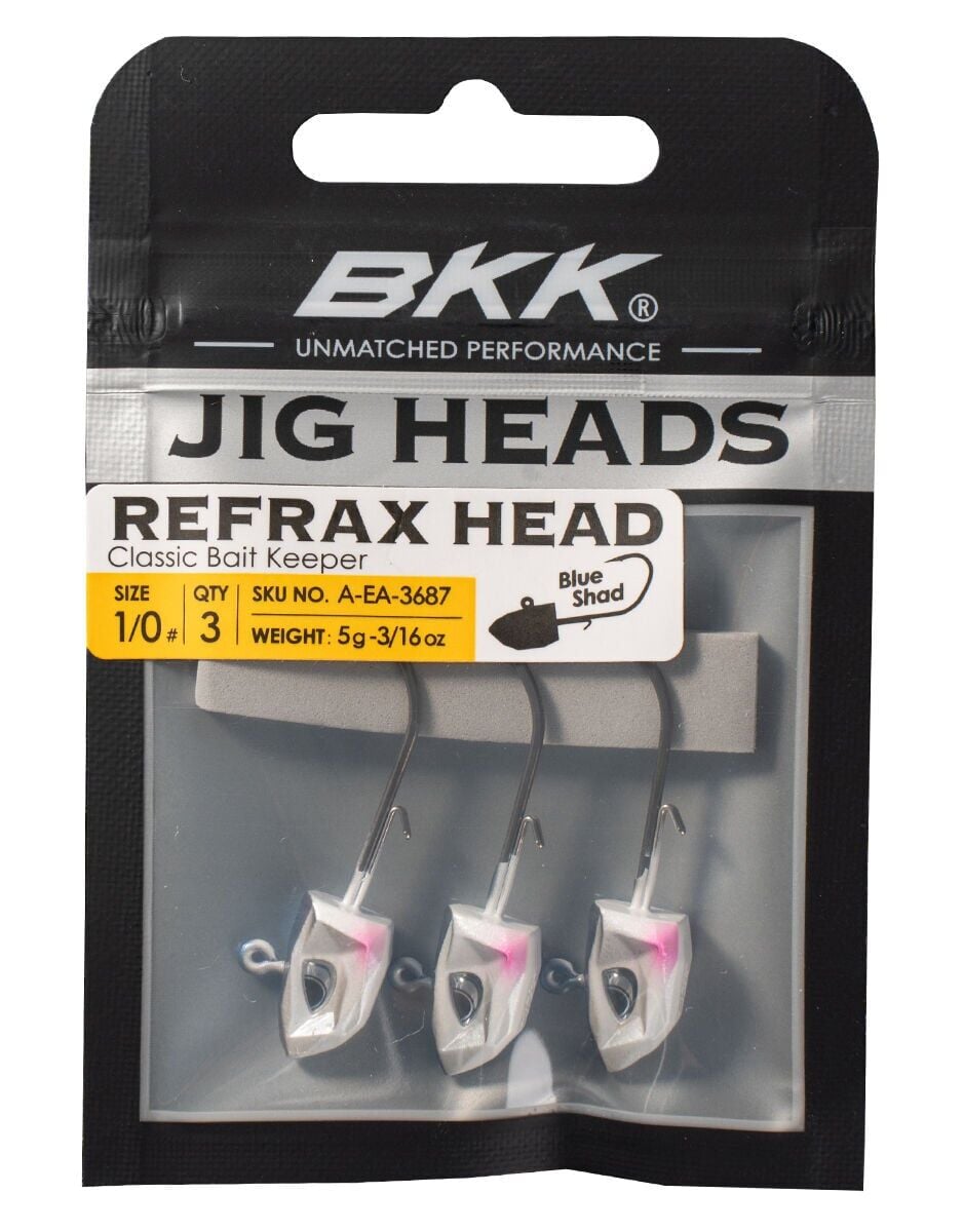 BKK Refrax Jig- Blue Shad 1/0 no 10 gr