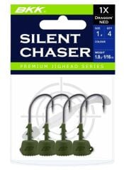 BKK Silent Chaser Draggin NED-Green Jighead 2/0 no 7 gr