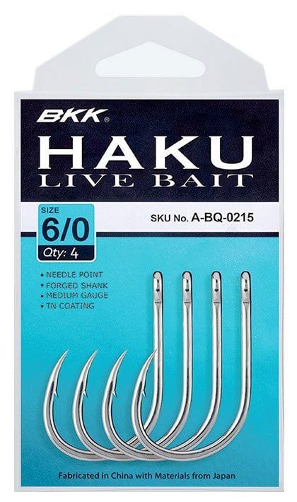 BKK Haku Livebait İğne 3/0 5 Pcs