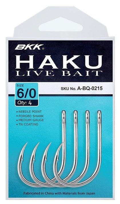 BKK Haku Livebait İğne 3/0 5 Pcs