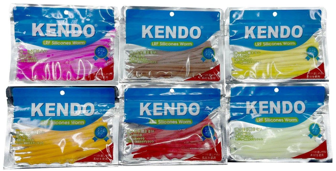 Kendo 10 cm Lrf Silicones Worm (Kokulu) 10 adet Glow