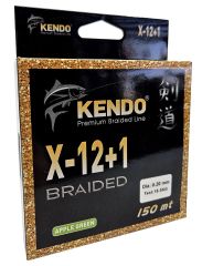 Kendo X-12+1 Braided 150m Apple Green Örgü İp 0,25mm