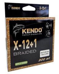 Kendo X-12+1 Braided 300m Apple Green Örgü İp 0,14mm